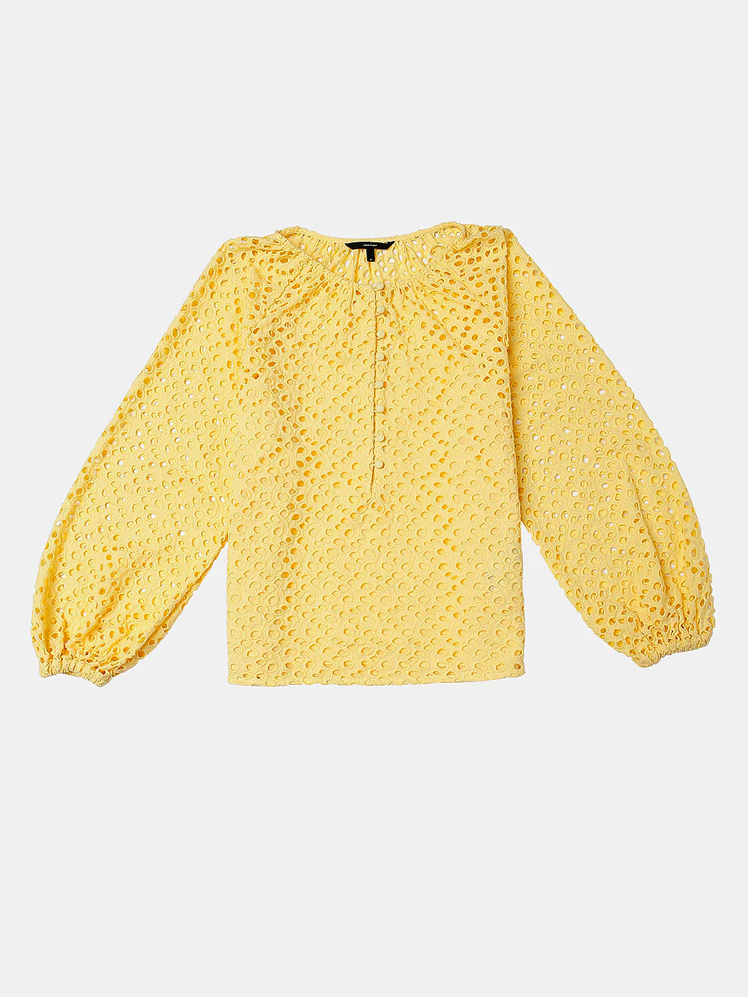 Yellow Schiffli Top - Image 7
