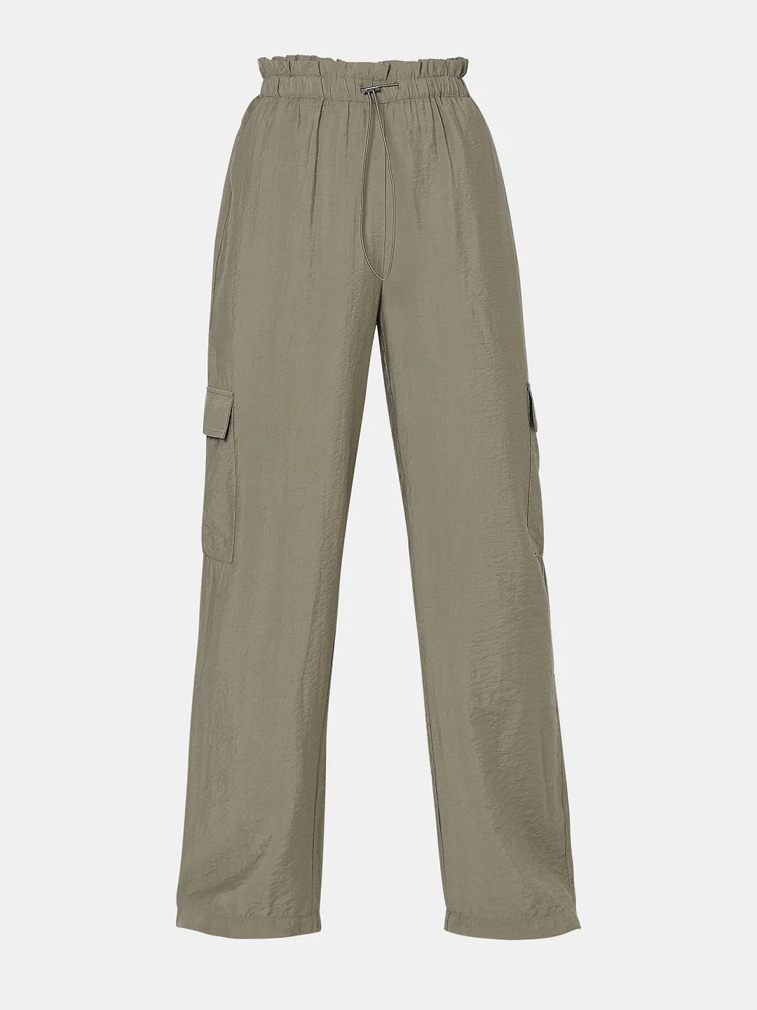 Green High Rise Cargo Pants - Image 7