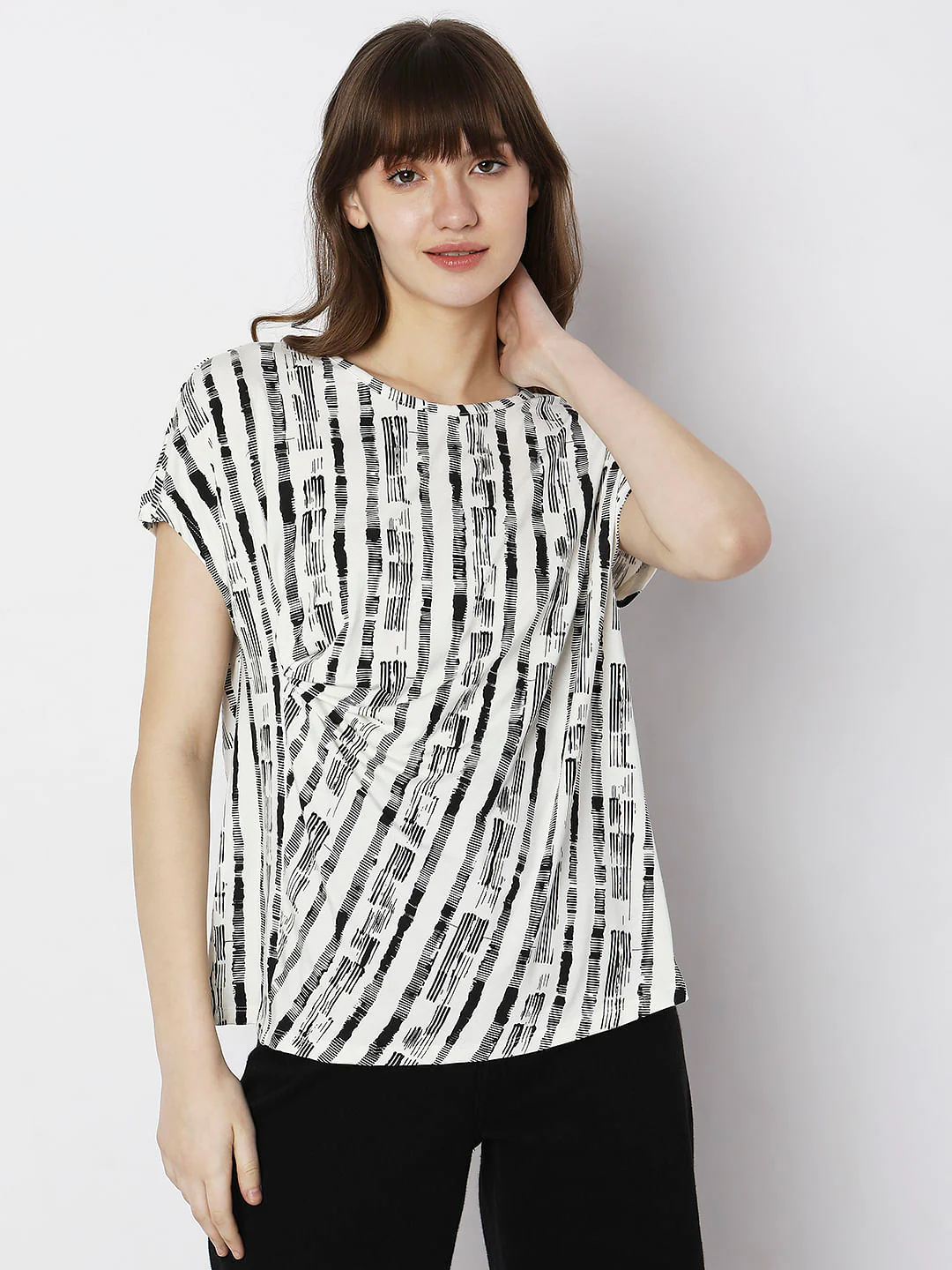 White Printed Top - Image 2
