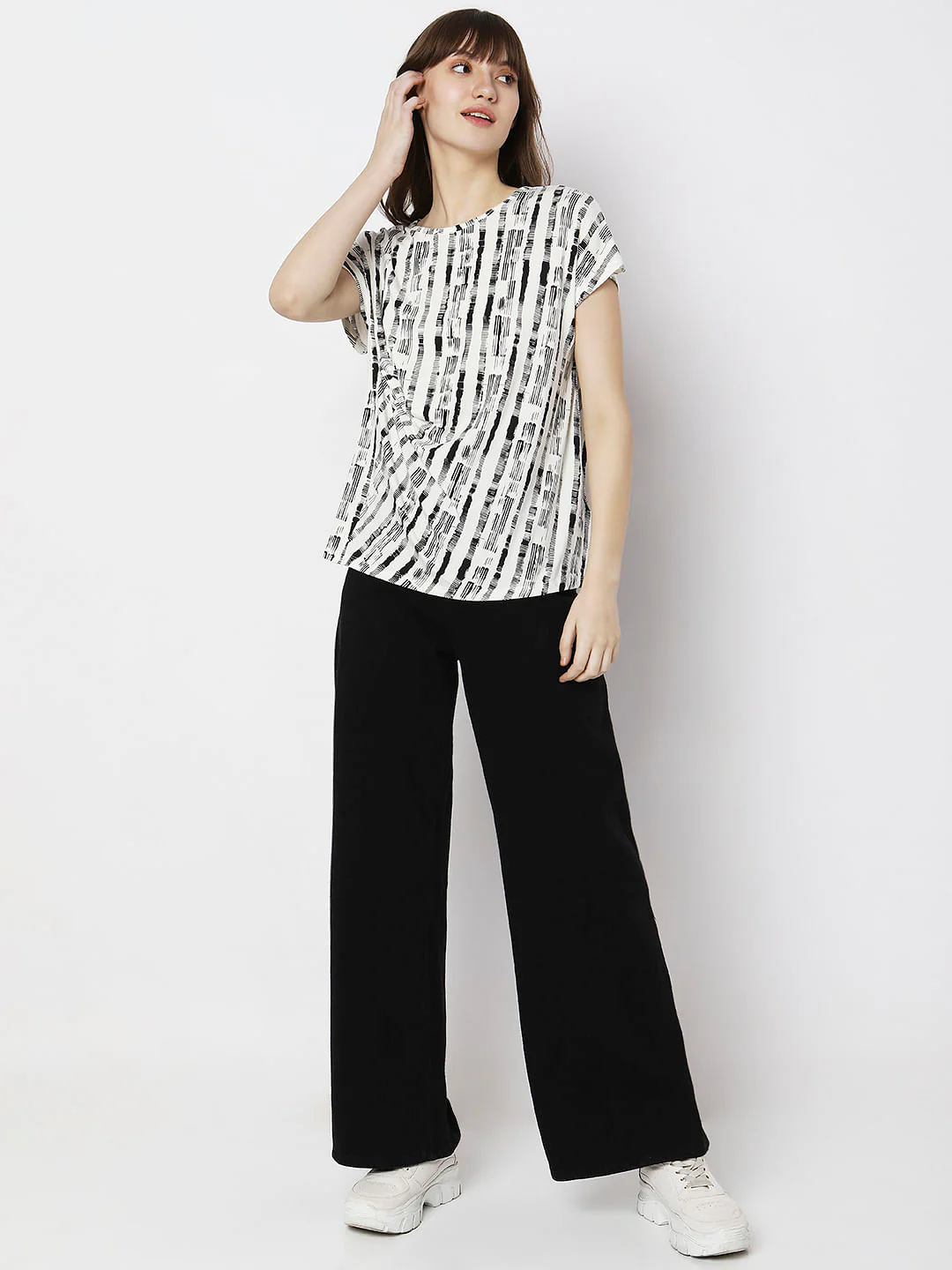 White Printed Top - Image 5