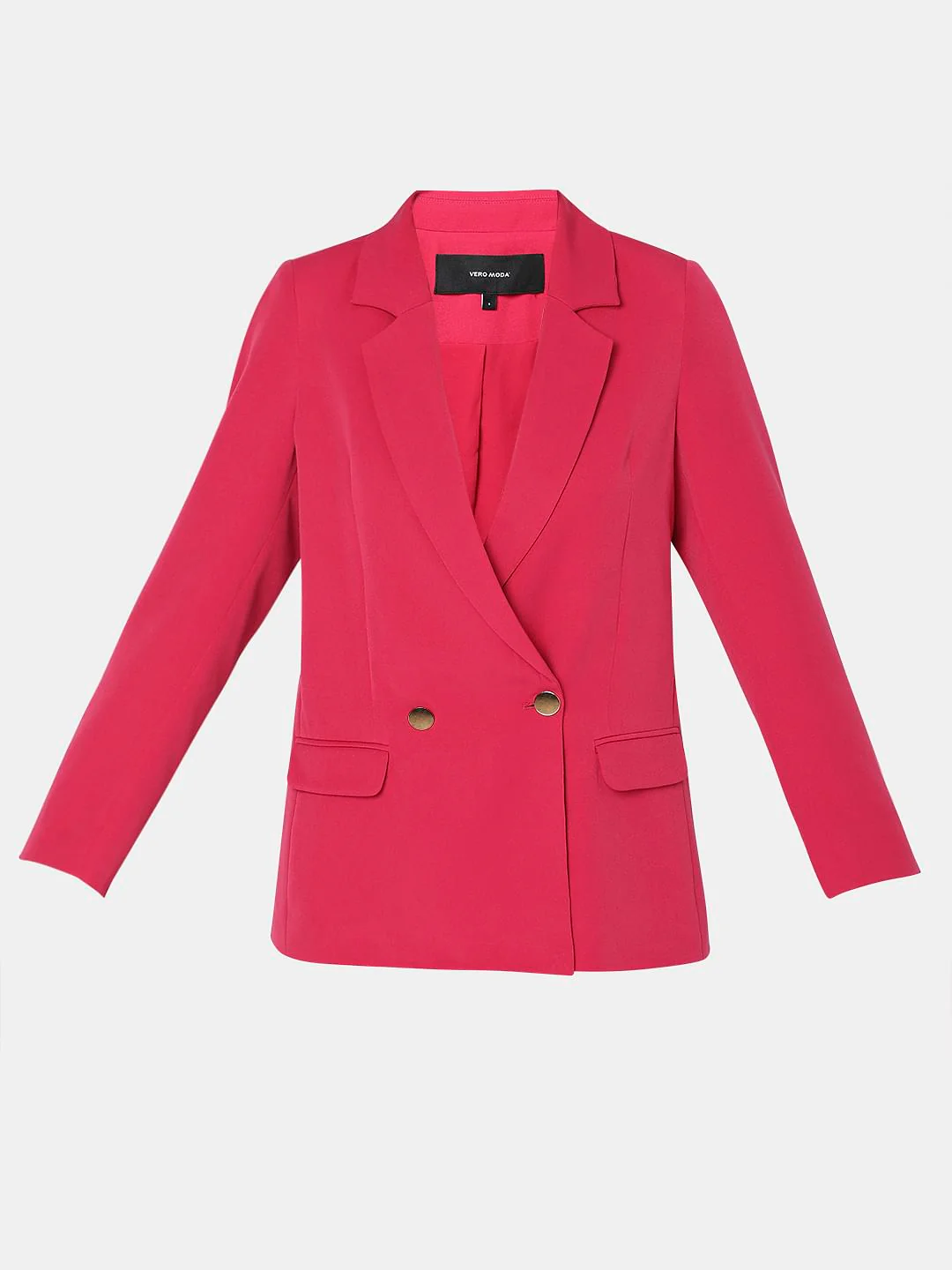 Pink Double Breasted Co-Ord Set Blazer - Image 7
