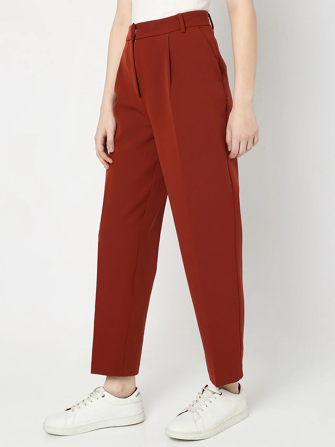 Brown Co-Ord Set Straight Fit Pants - Image 3