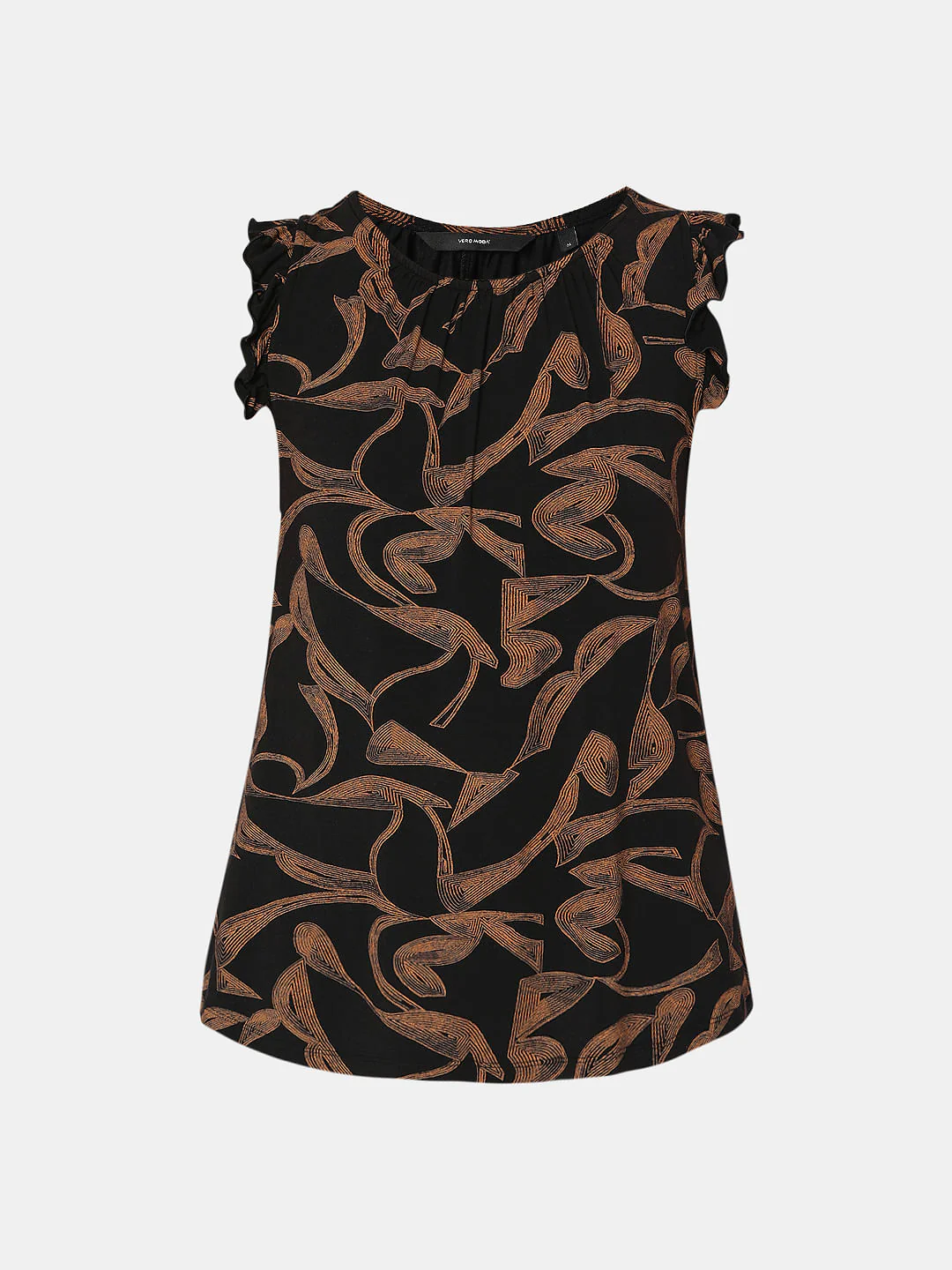 Black All Over Print Top - Image 7