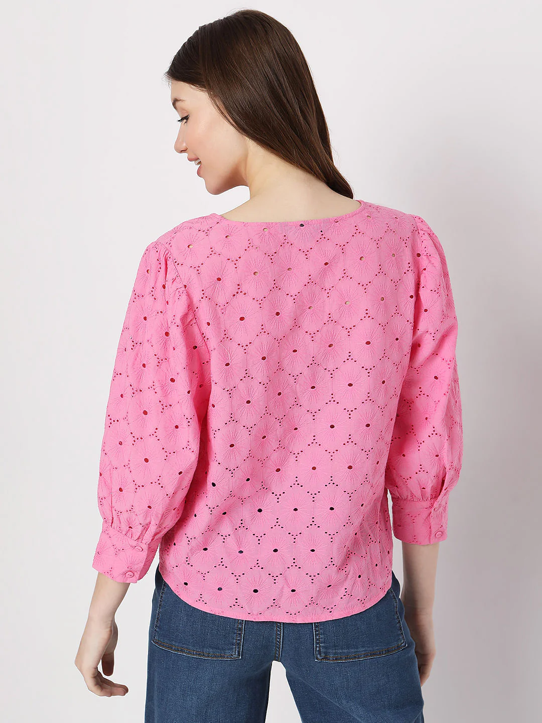 Pink Schiffli Top - Image 4