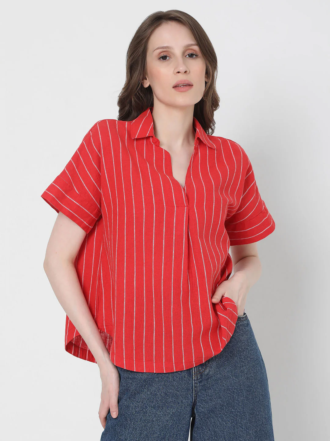 Red Striped Top - Image 2