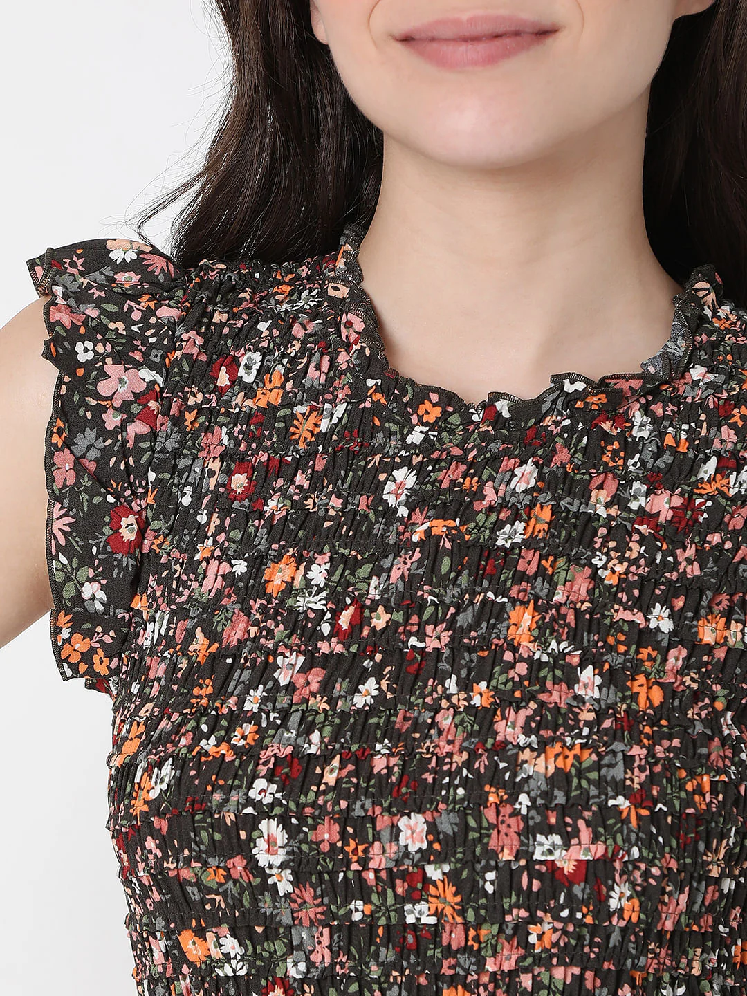 Multi-Coloured Floral Print Midi Dress - Image 5
