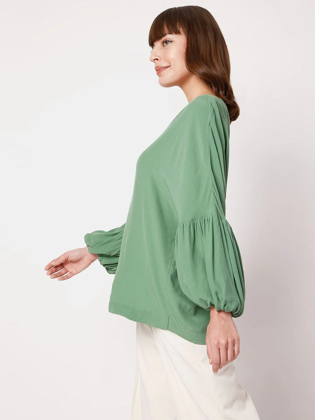 Green Dolman Sleeves Top - Image 3