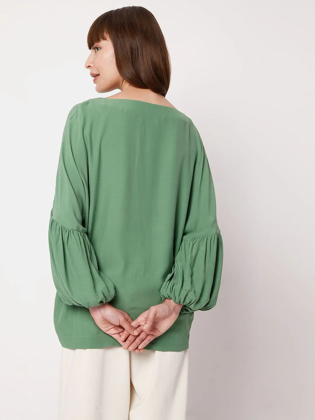 Green Dolman Sleeves Top - Image 4