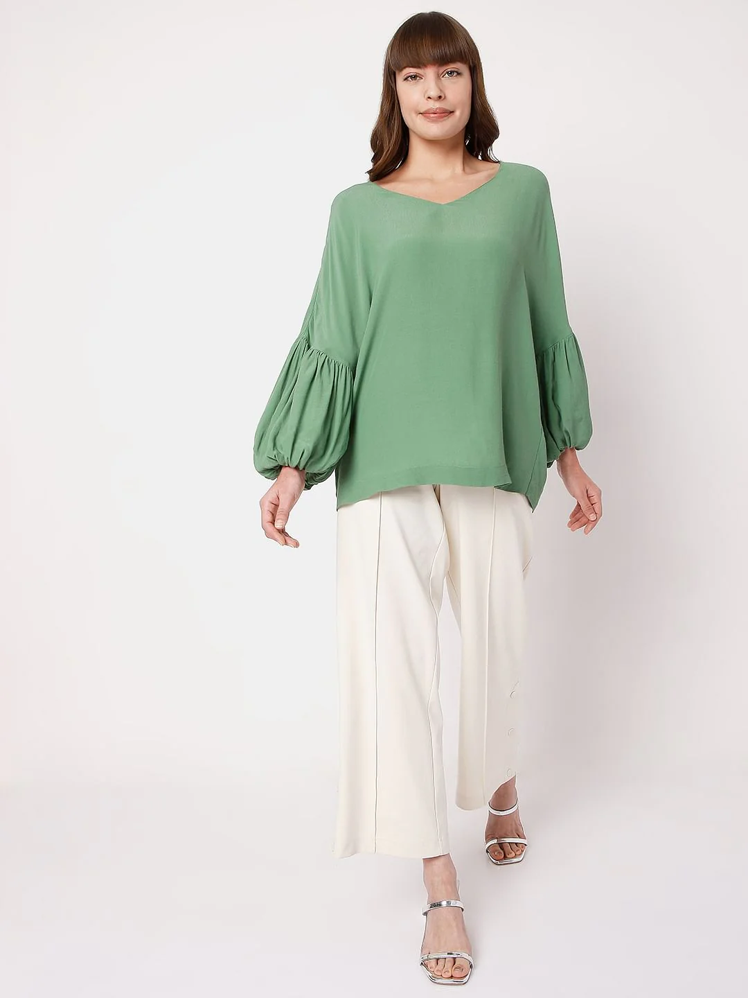 Green Dolman Sleeves Top - Image 6