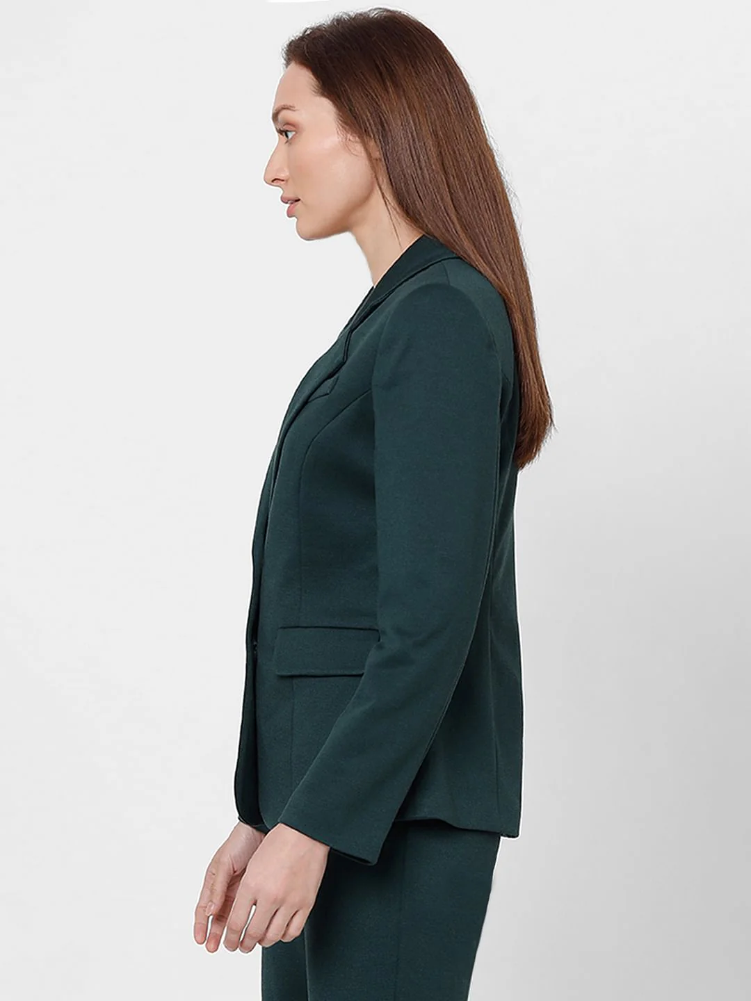 Dark Green Tailored Blazer - Image 3