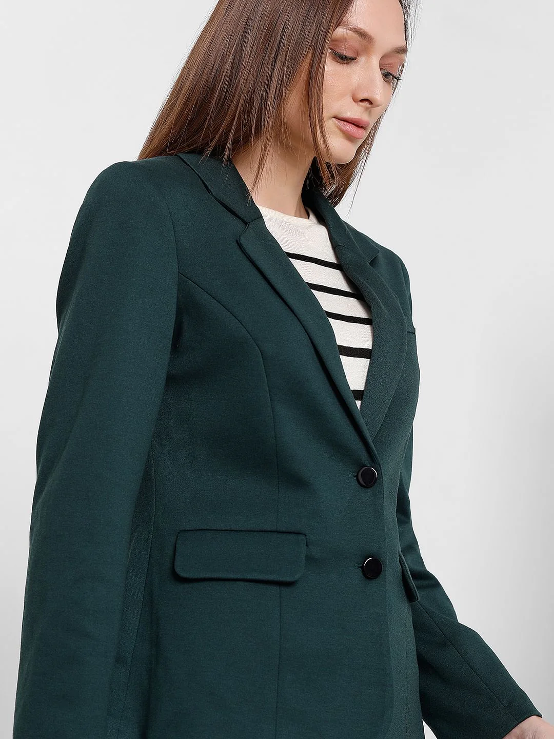 Dark Green Tailored Blazer - Image 8