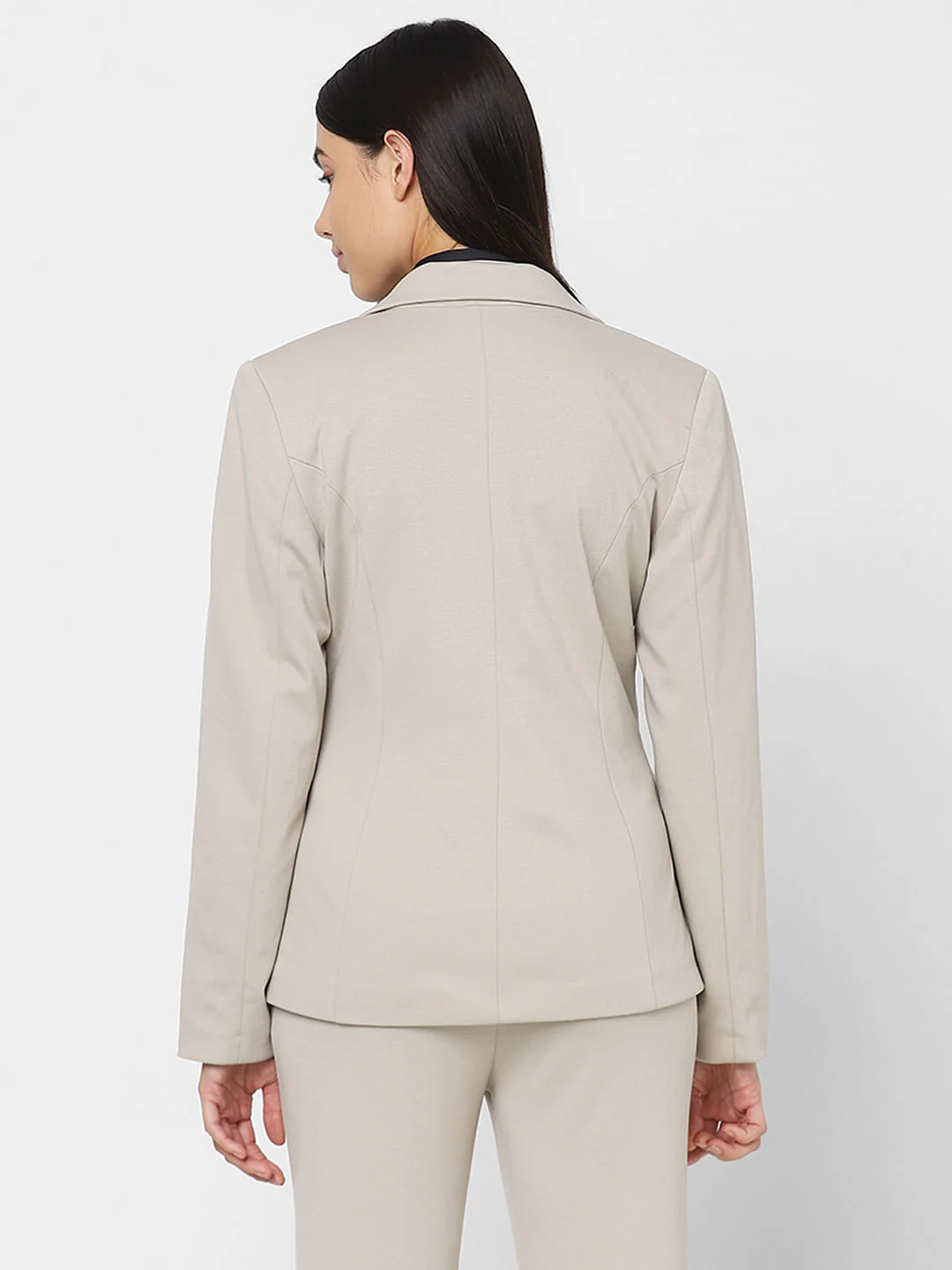 Beige Tailored Blazer - Image 4