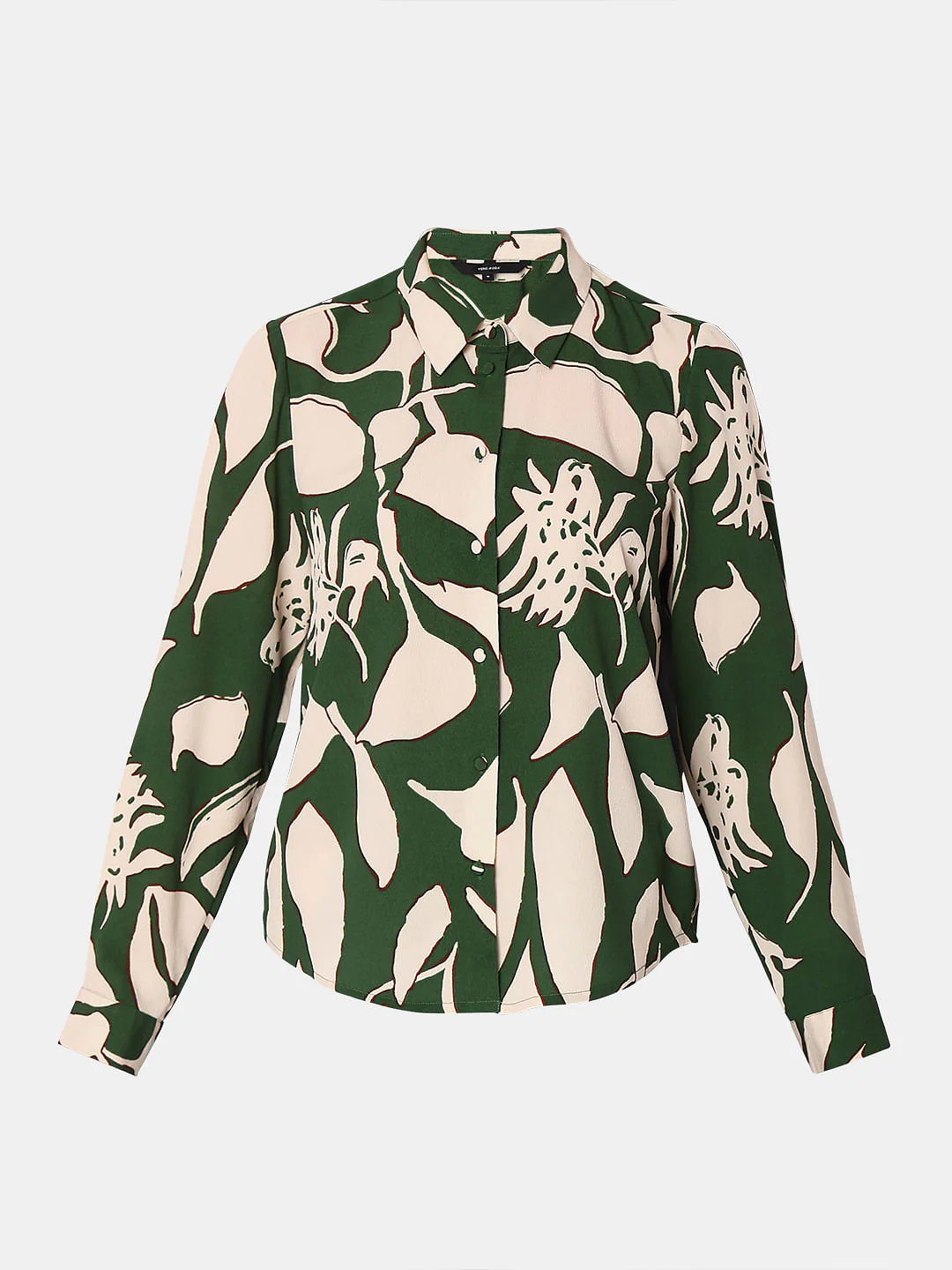 Green Floral Print Shirt - Image 7