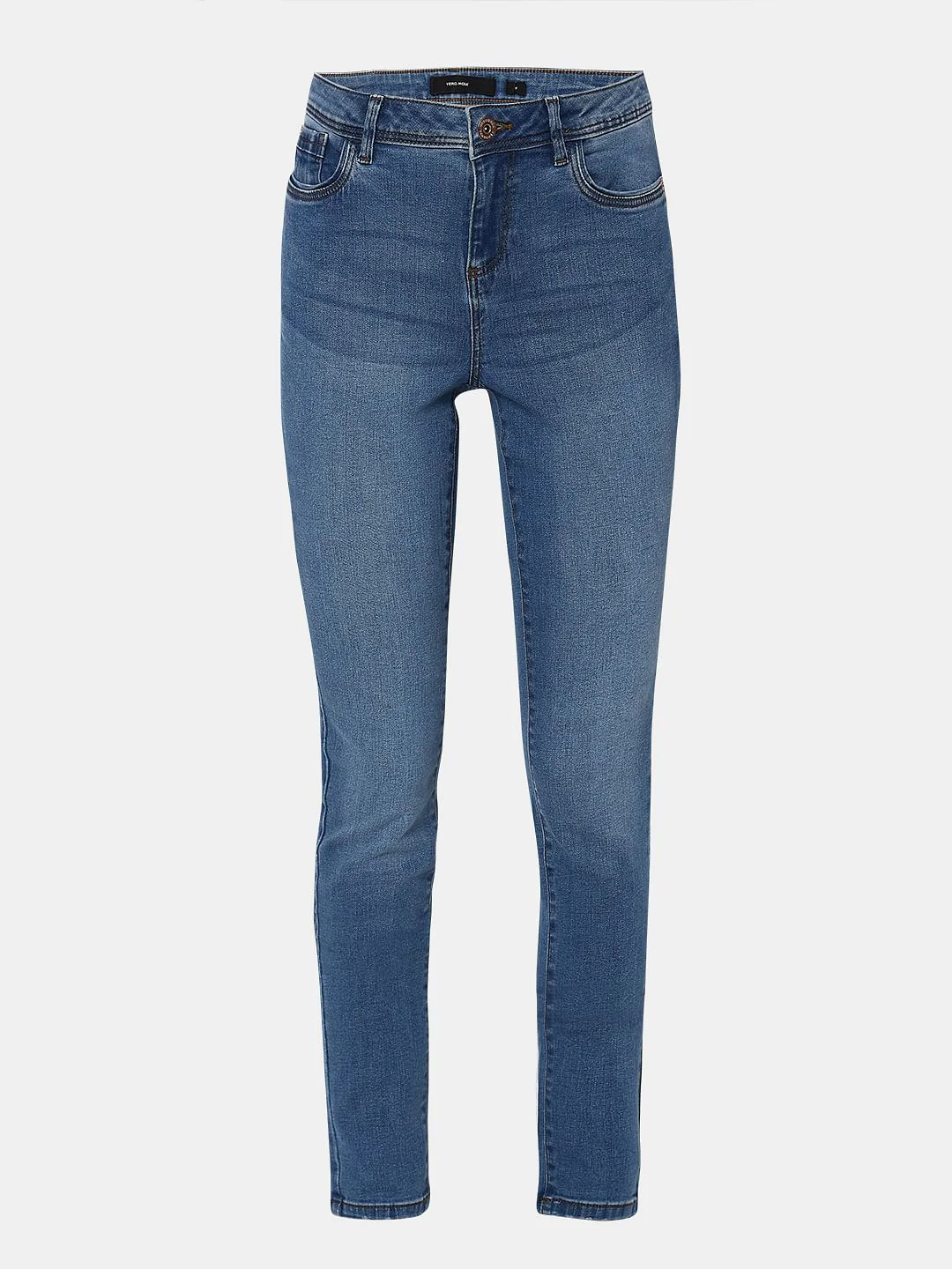 Light Blue Mid Rise Wendy Skinny Jeans - Image 7