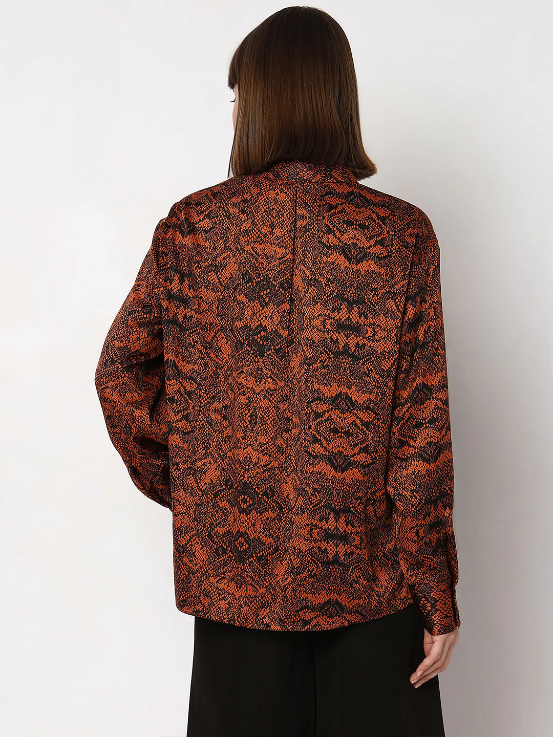 Brown & Black Animal Print Shirt - Image 4