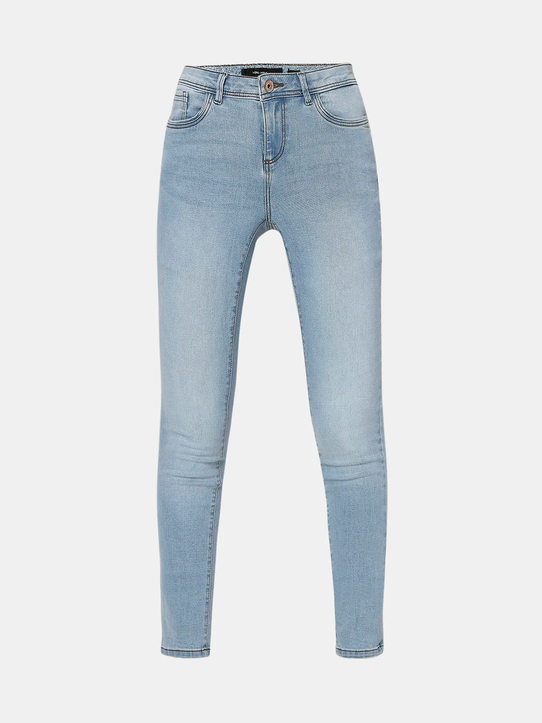 Light Blue Mid Rise Wendy Skinny Jeans - Image 7