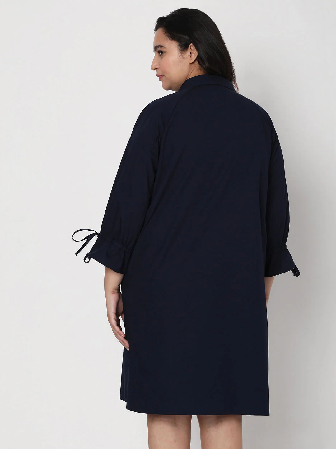 Curve Blue Shirt Dress - Image 4