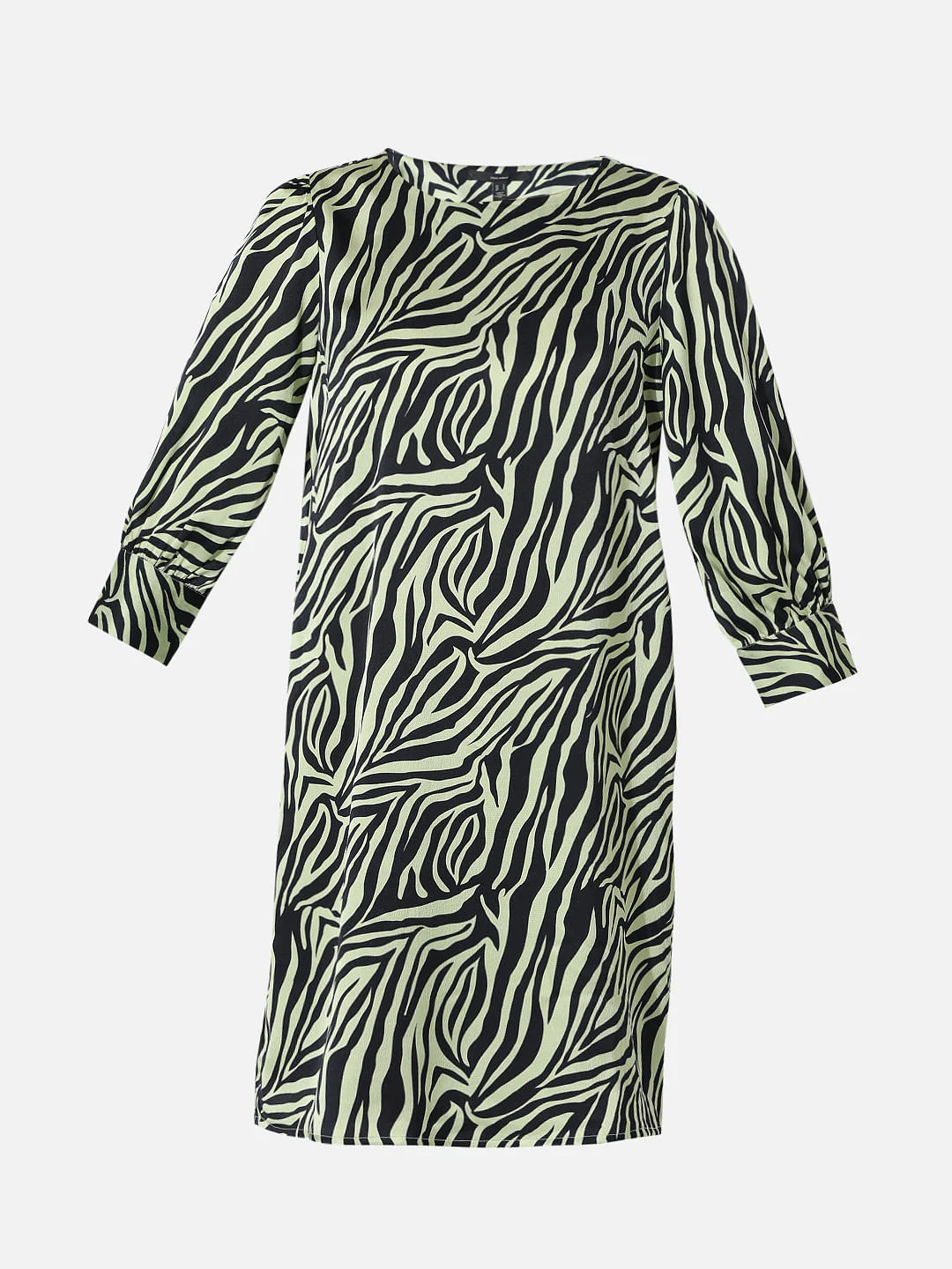 Green Printed Shift Dress - Image 7