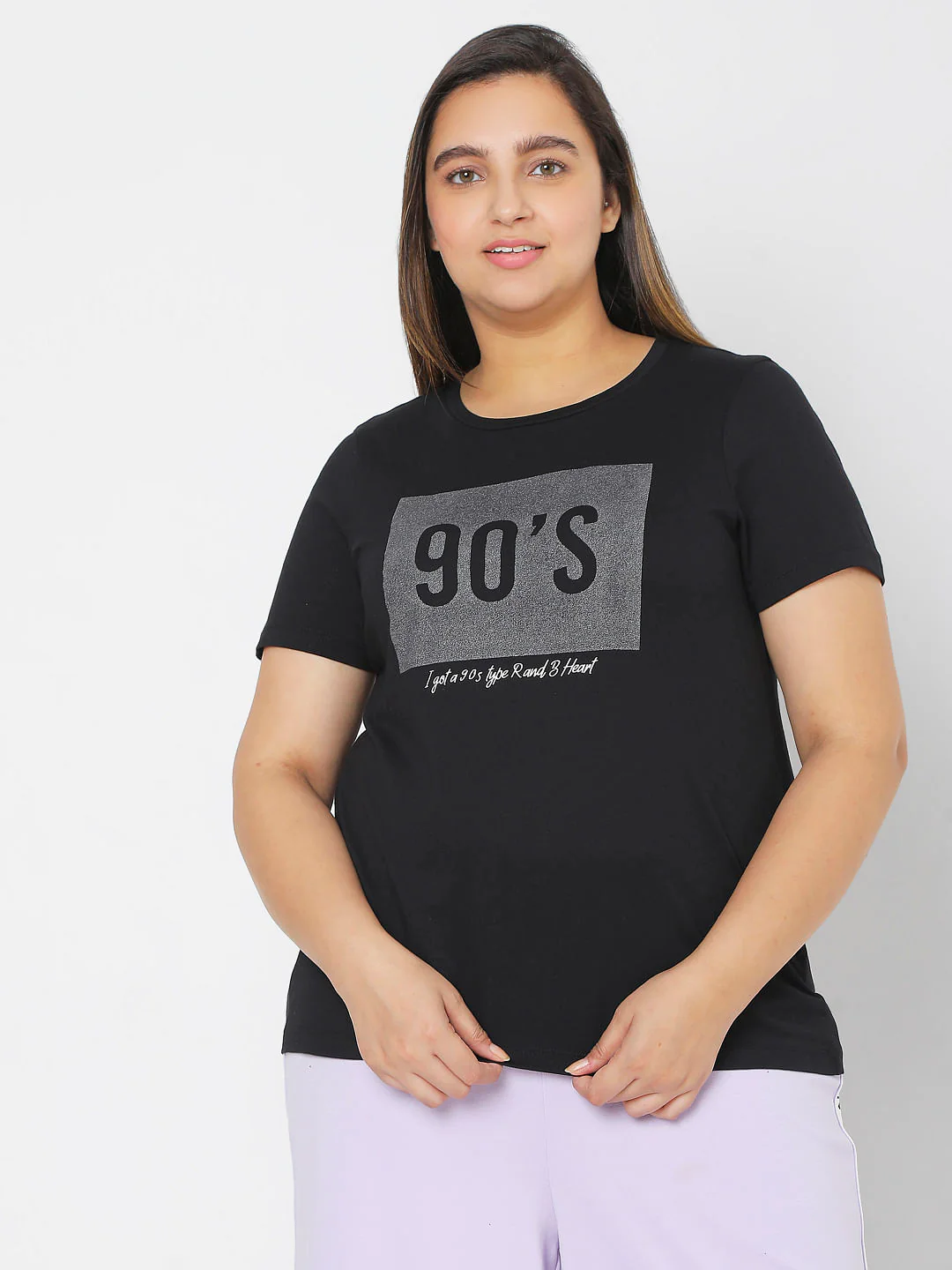 Curve Black 90'S Print T-Shirt - Image 2