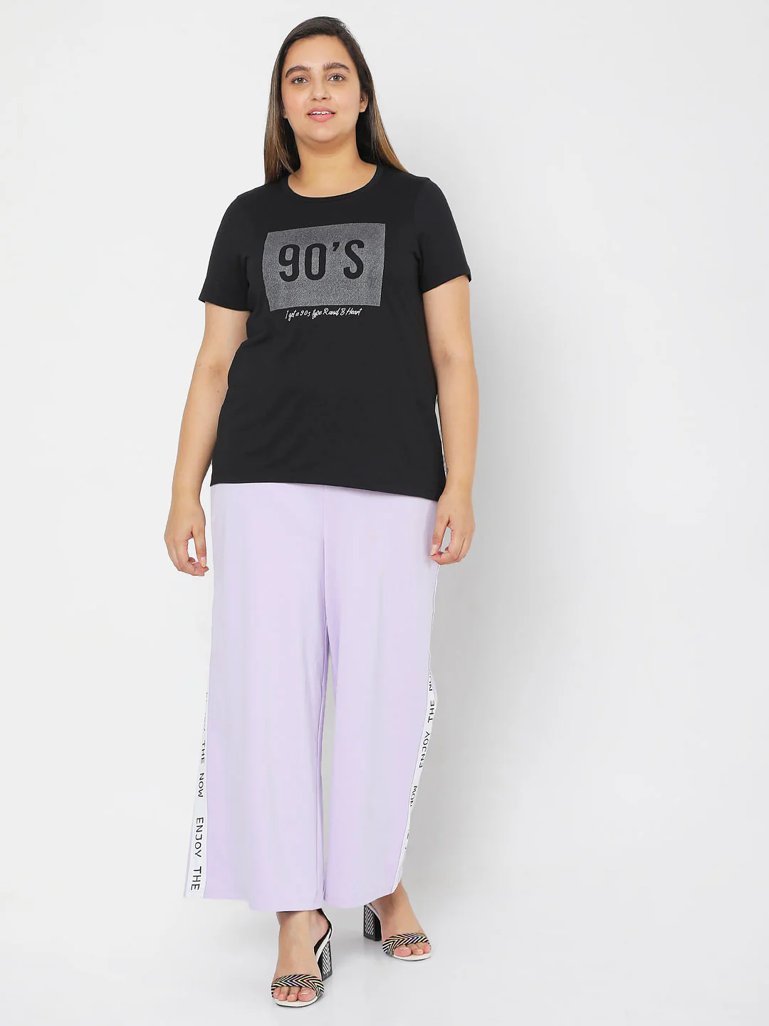 Curve Black 90'S Print T-Shirt - Image 5