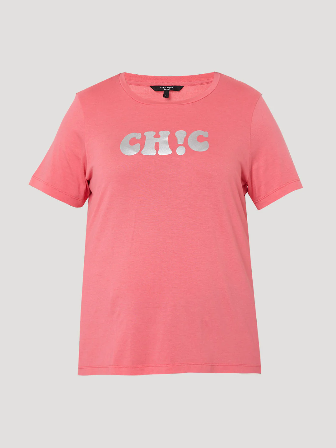 Curve Pink Slogan Print T-Shirt - Image 7
