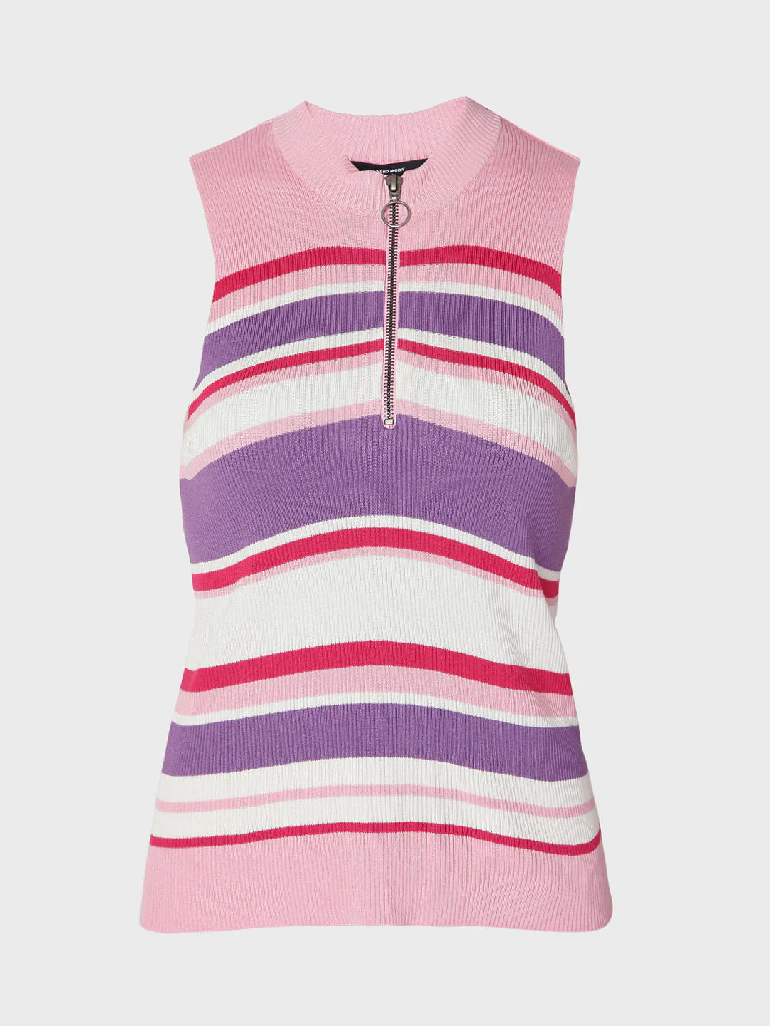 Pink Striped Knit Top - Image 7