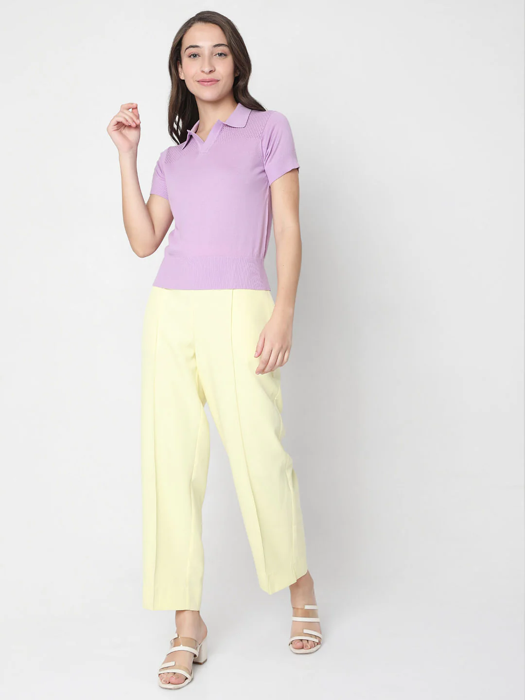 Purple Polo Neck T-Shirt - Image 5