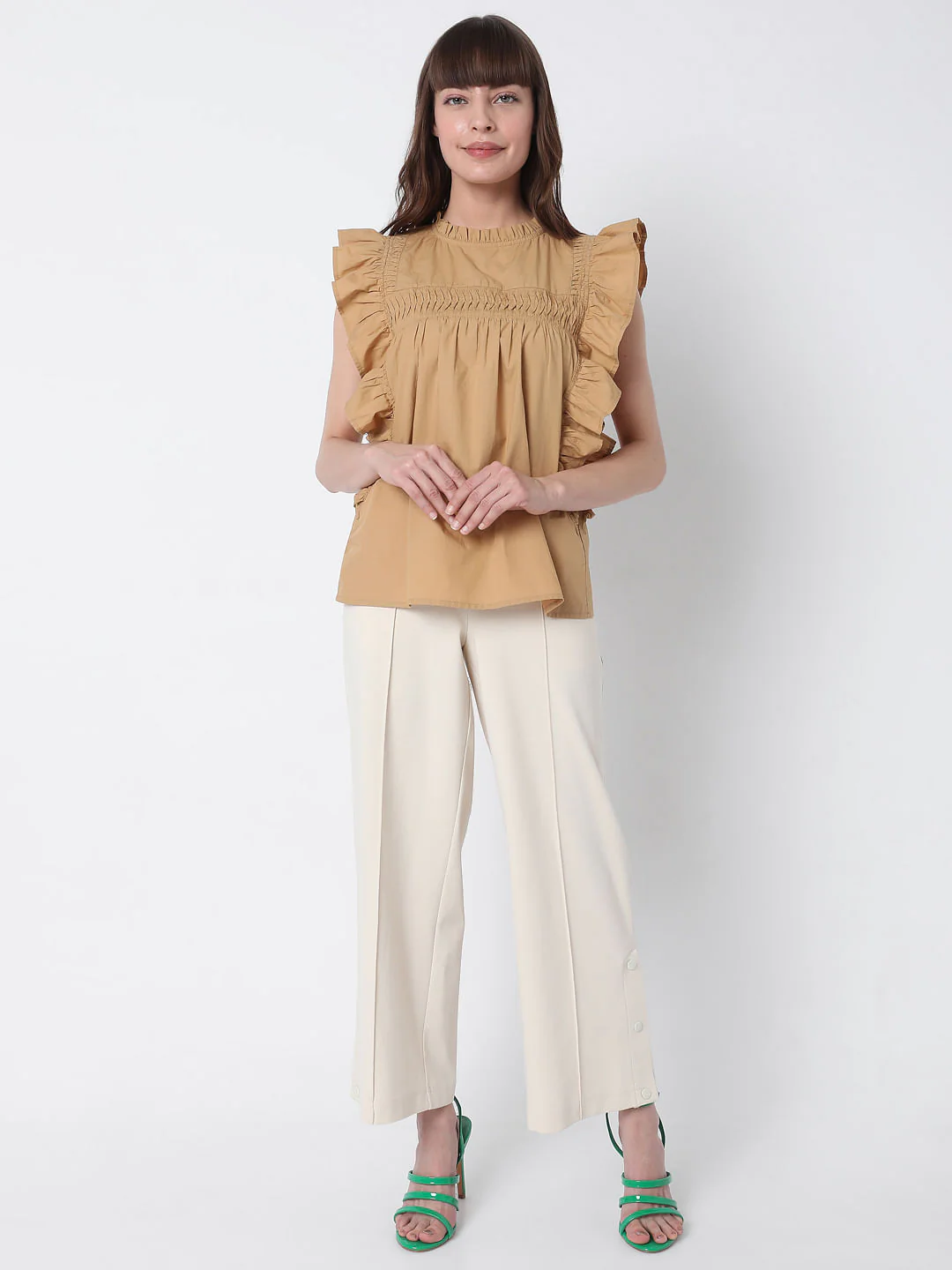 Brown Ruffle Top - Image 5