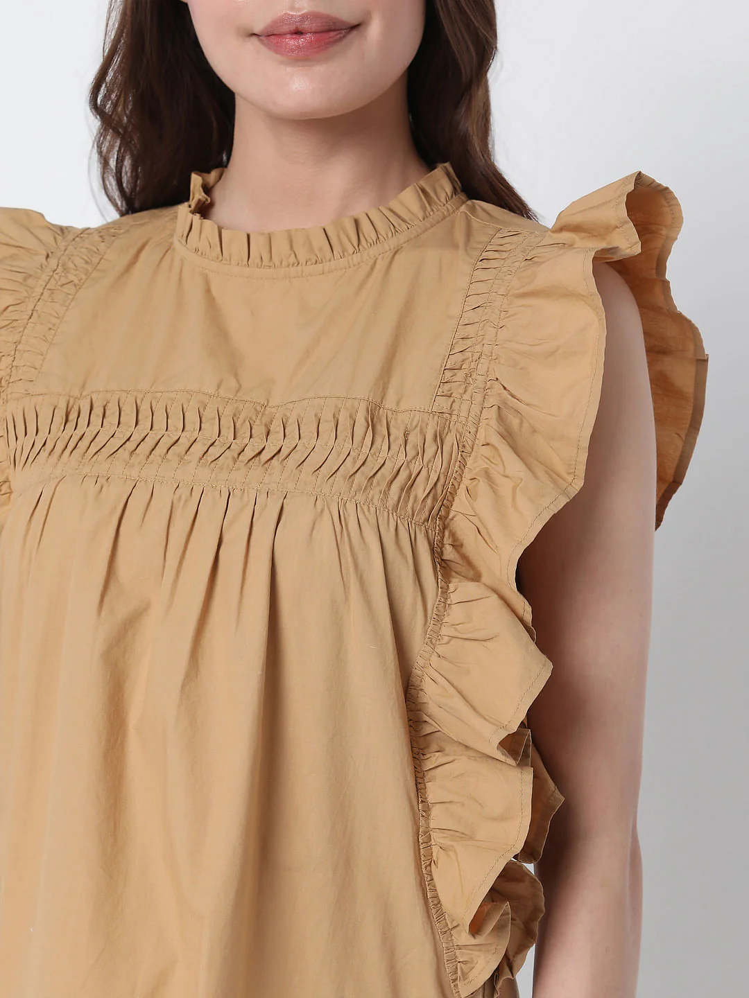 Brown Ruffle Top - Image 6