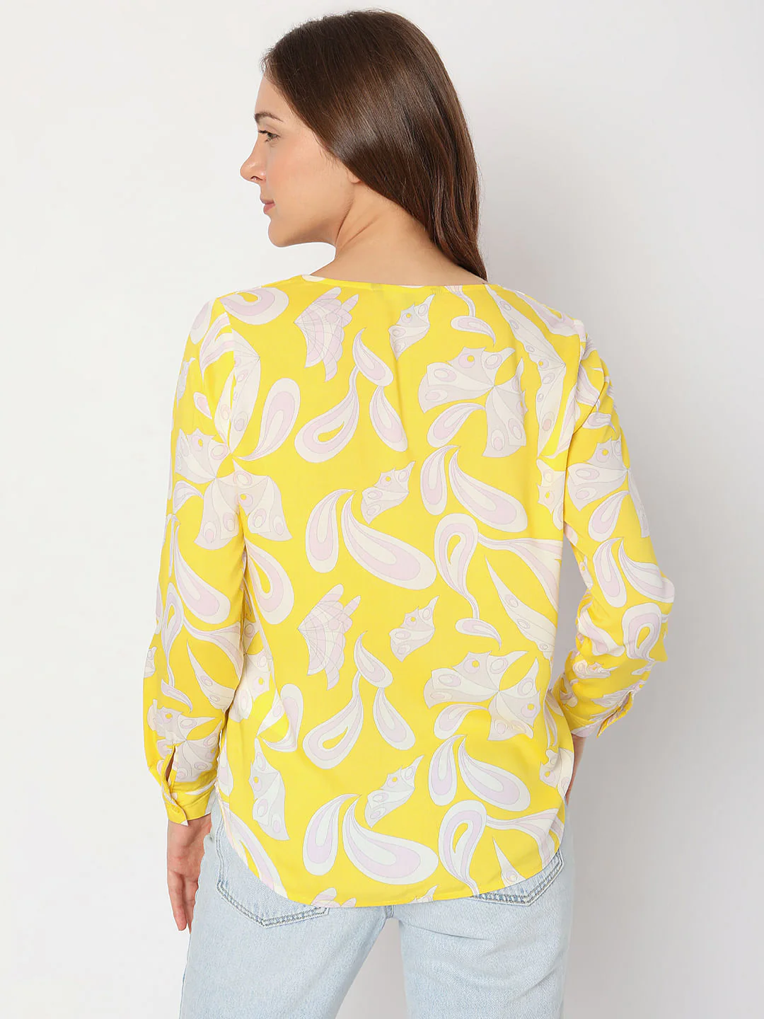 Yellow Printed Shirt - Image 4