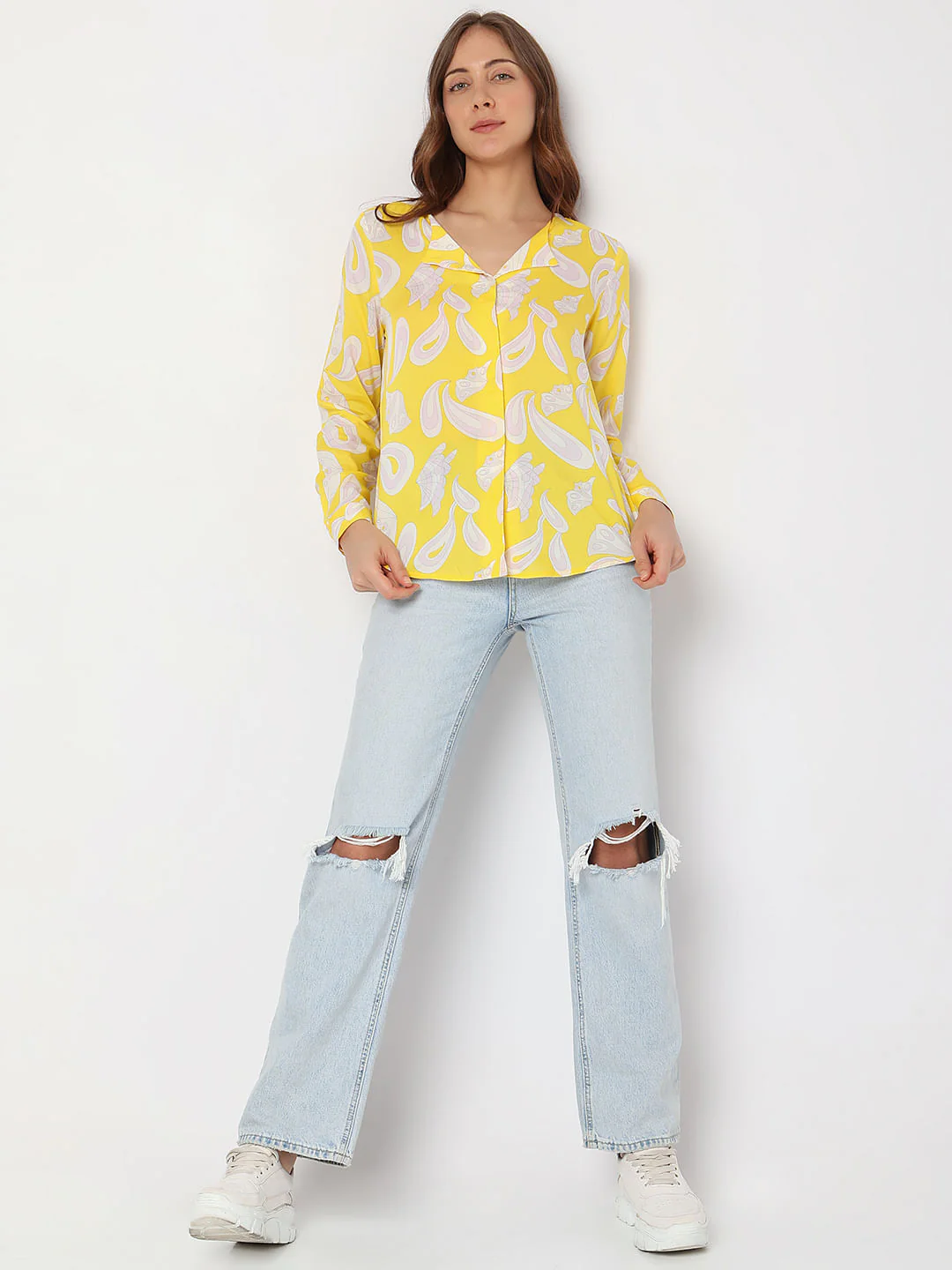 Yellow Printed Shirt - Image 5
