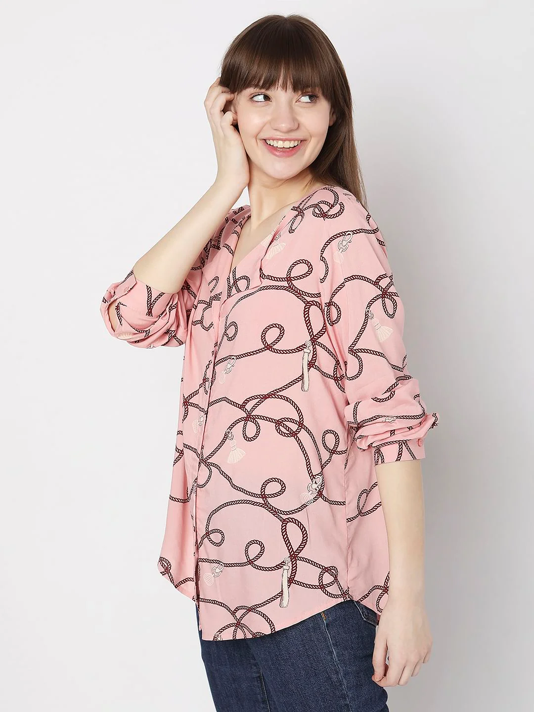 Pink All Over Print Shirt - Image 3