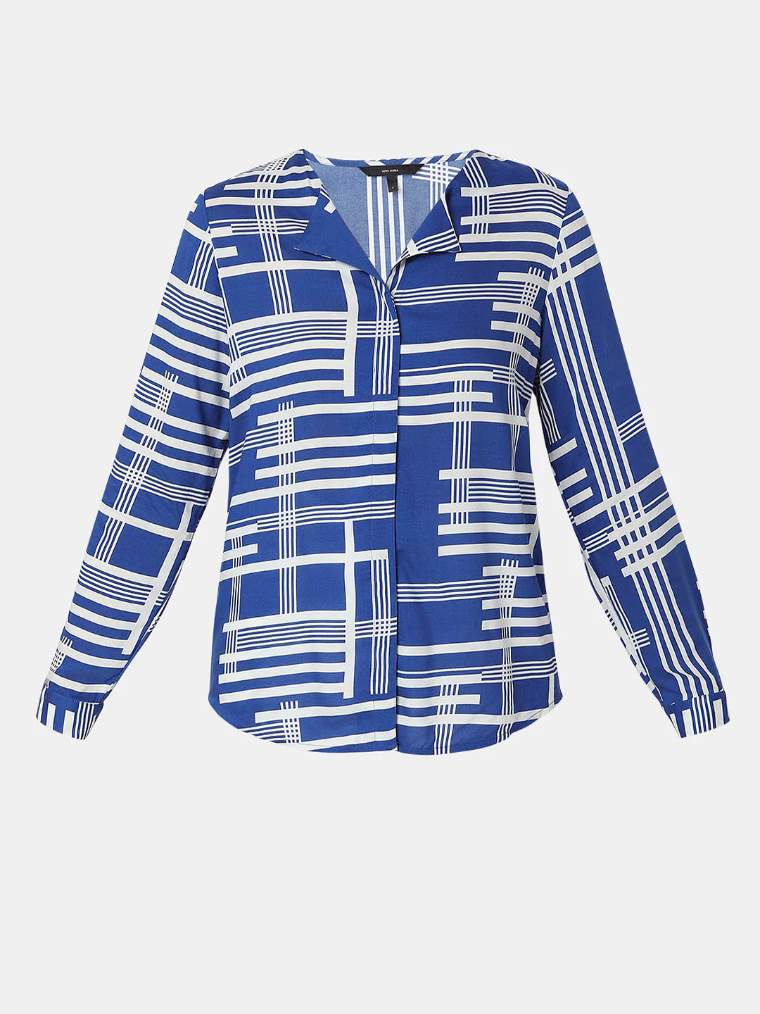Blue Printed Top - Image 7