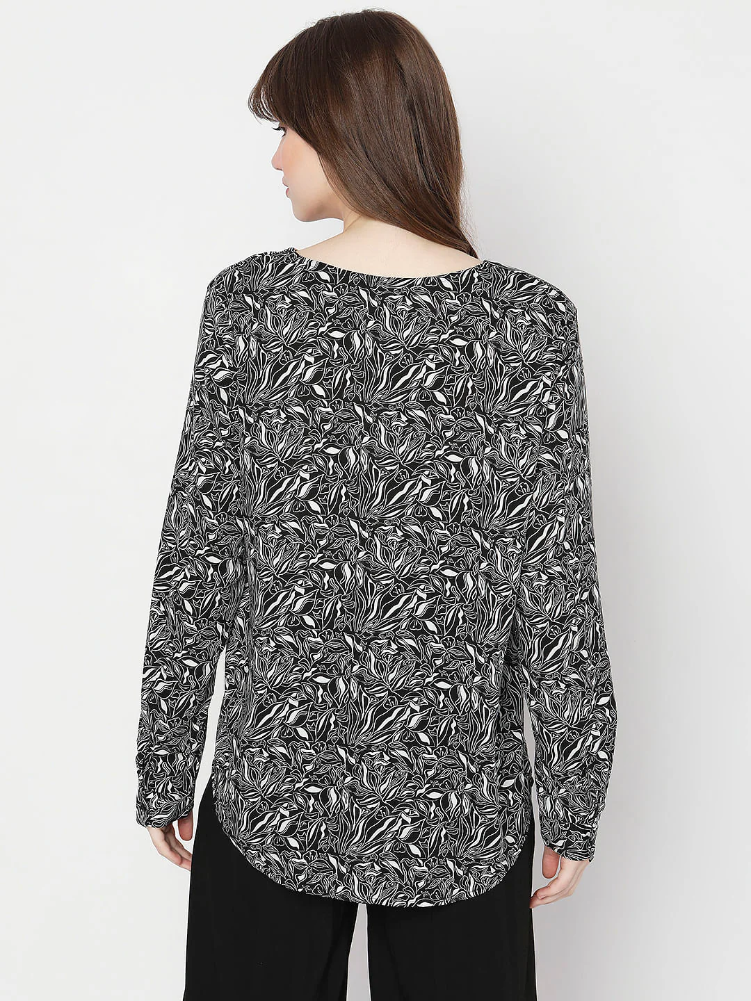 Black Printed Shirt - Image 4