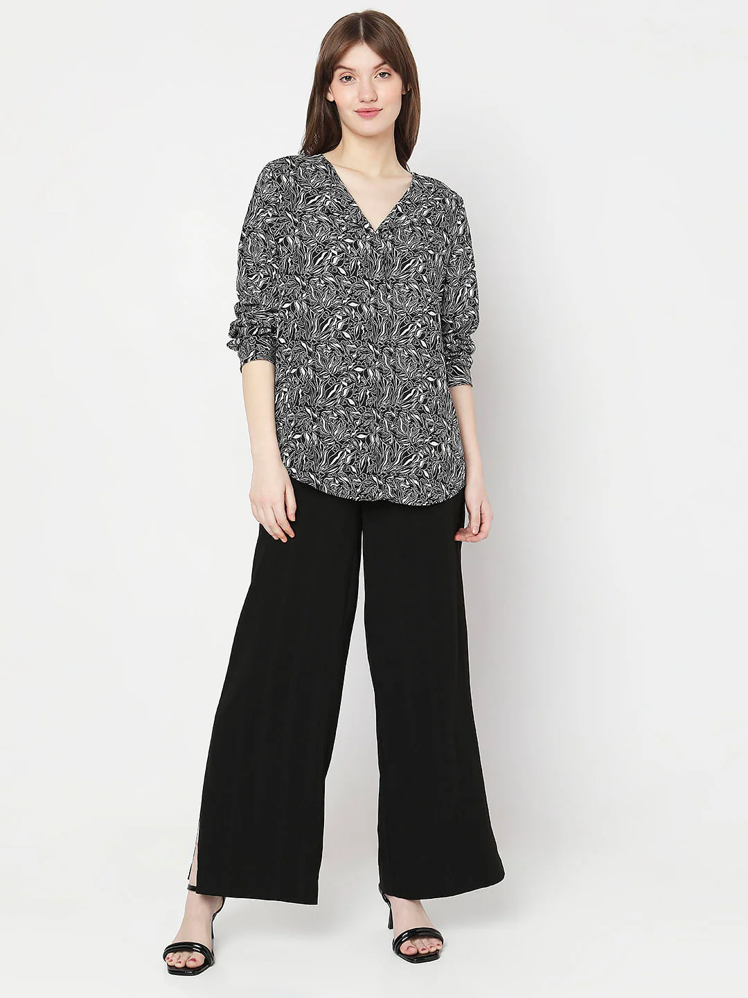 Black Printed Shirt - Image 5