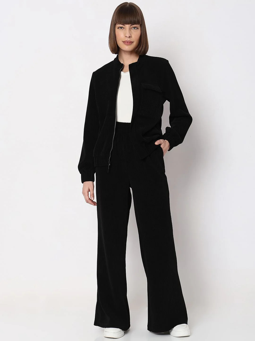Black Corduroy Co-Ord Set Jacket - Image 5
