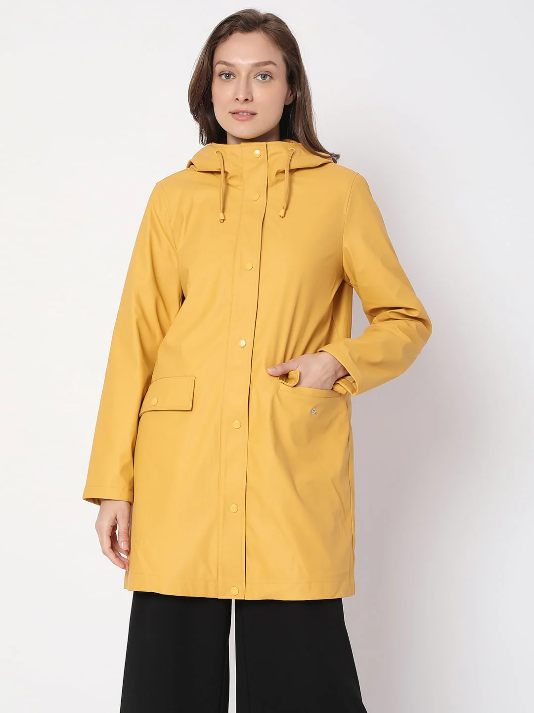 Yellow Teddy Hooded Jacket - Image 2