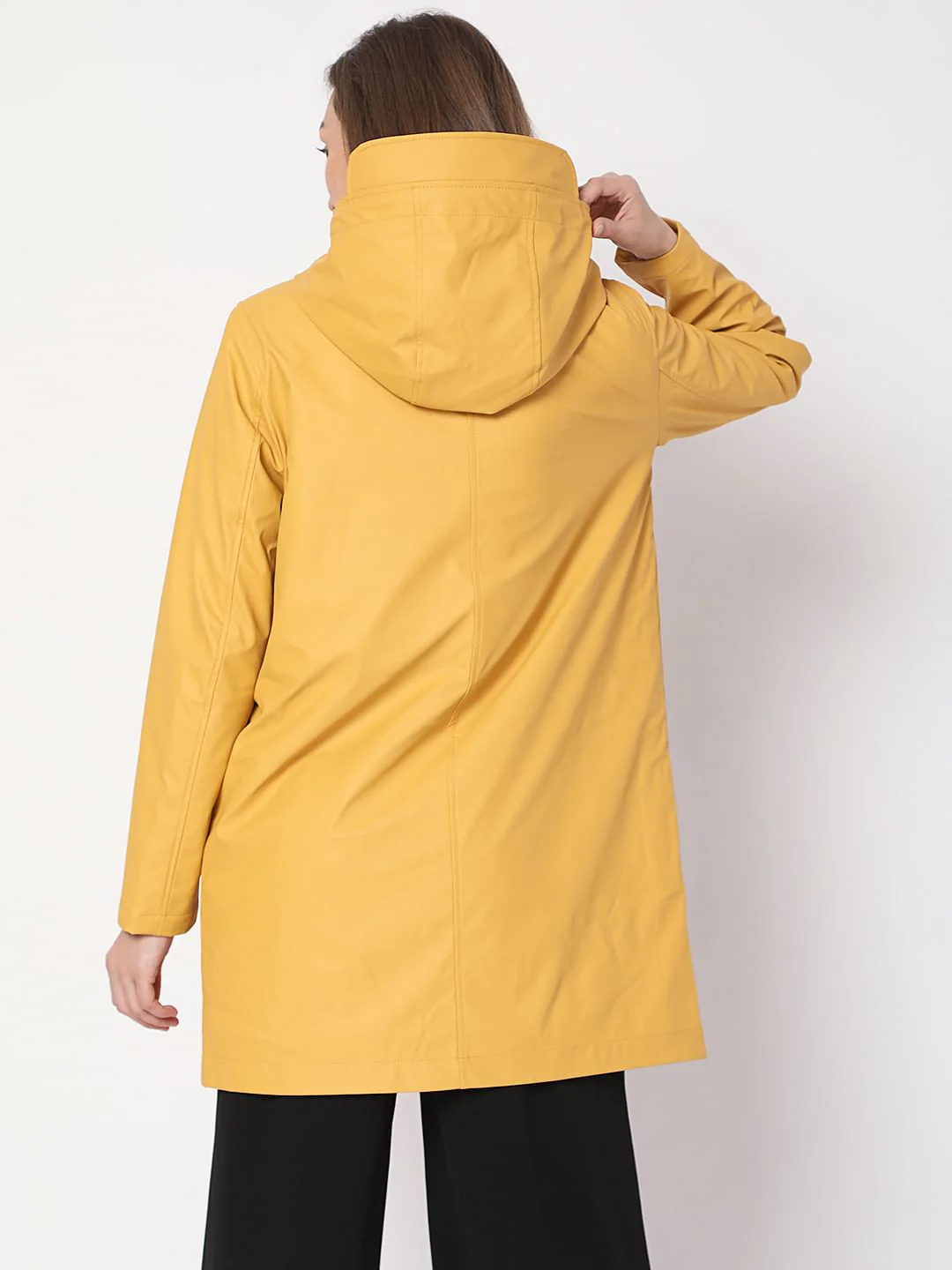 Yellow Teddy Hooded Jacket - Image 4