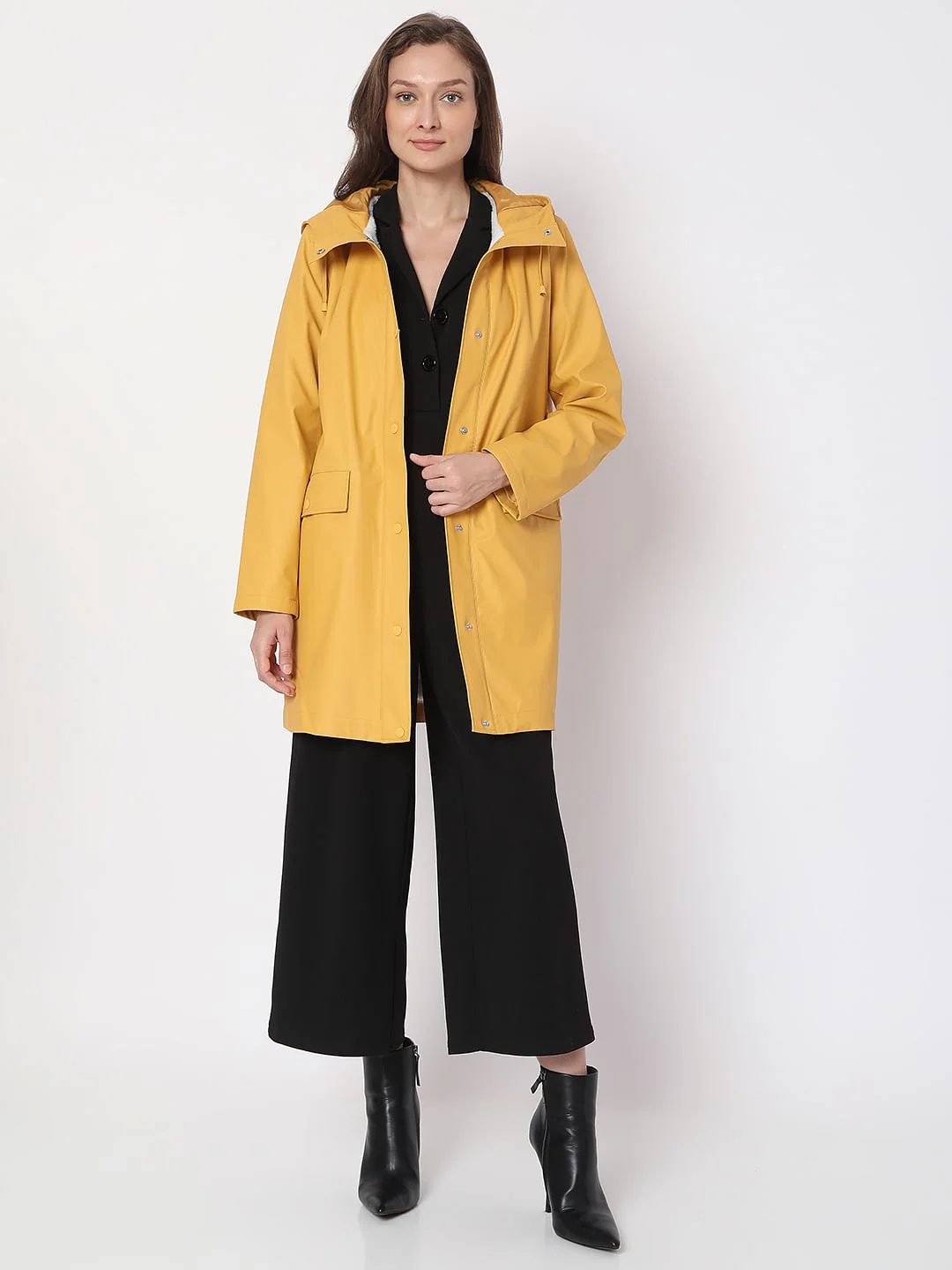 Yellow Teddy Hooded Jacket - Image 5