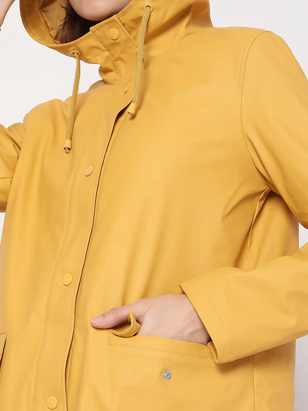 Yellow Teddy Hooded Jacket - Image 6