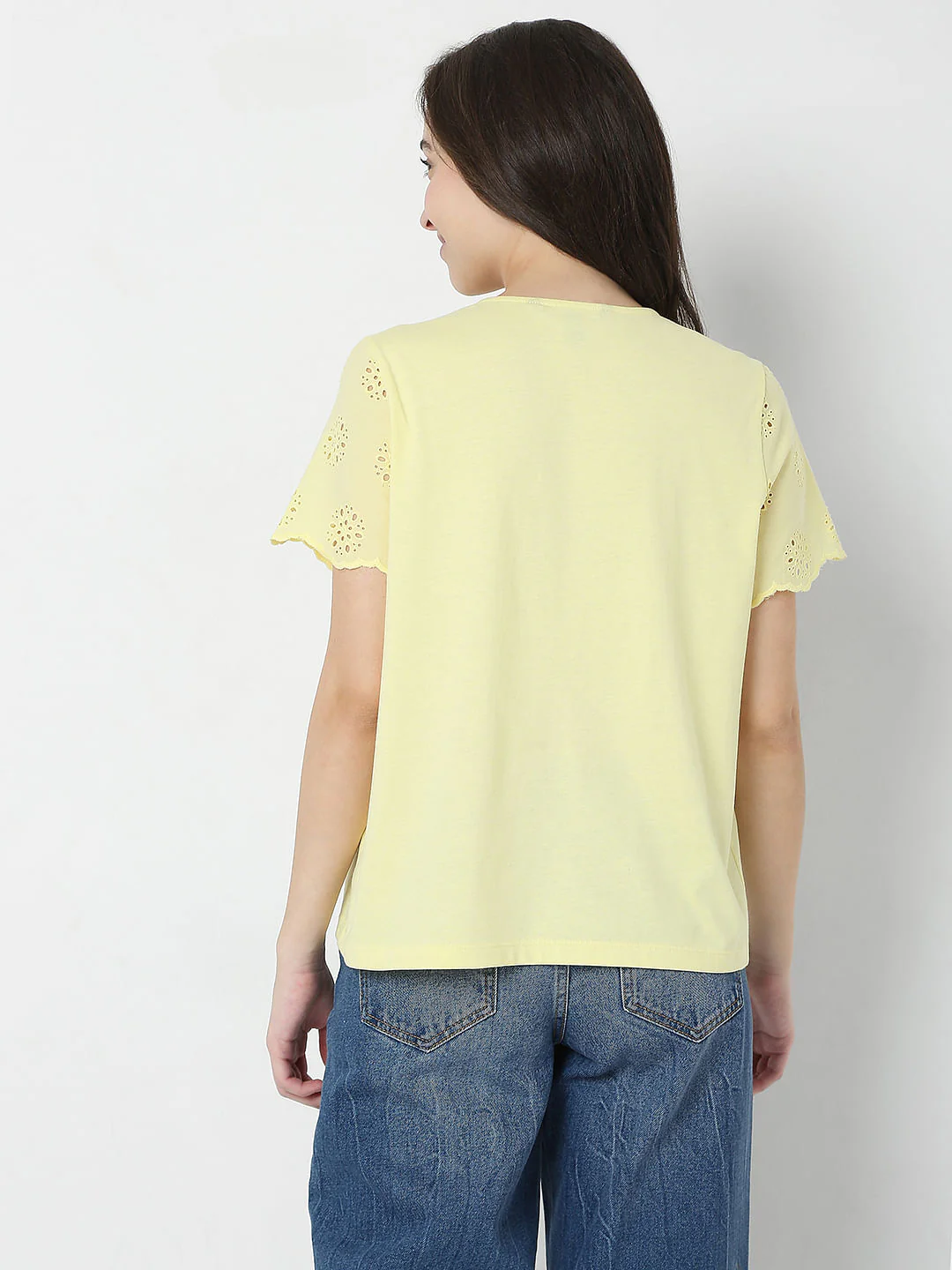 Yellow Schiffli Top - Image 4
