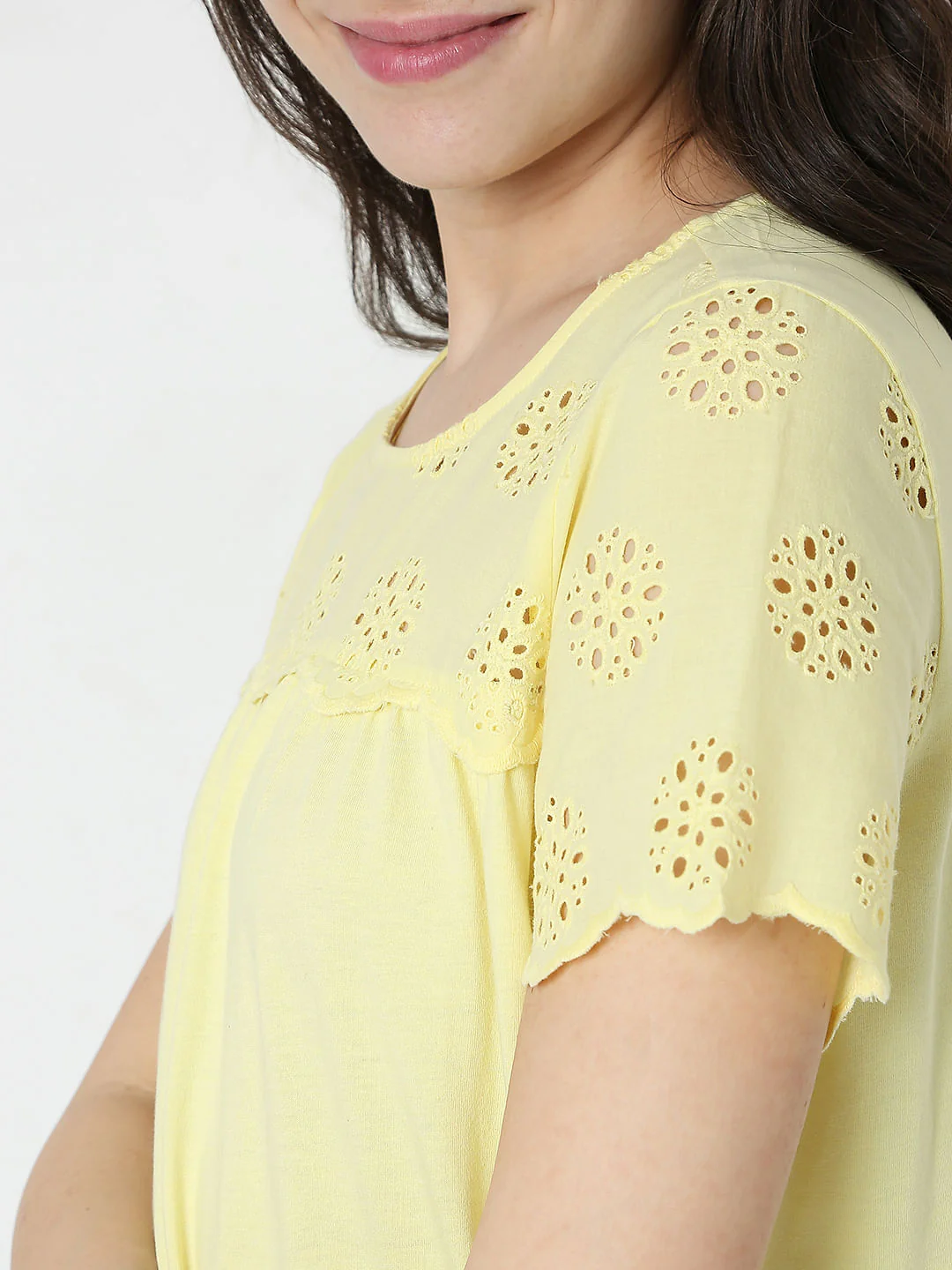 Yellow Schiffli Top - Image 6