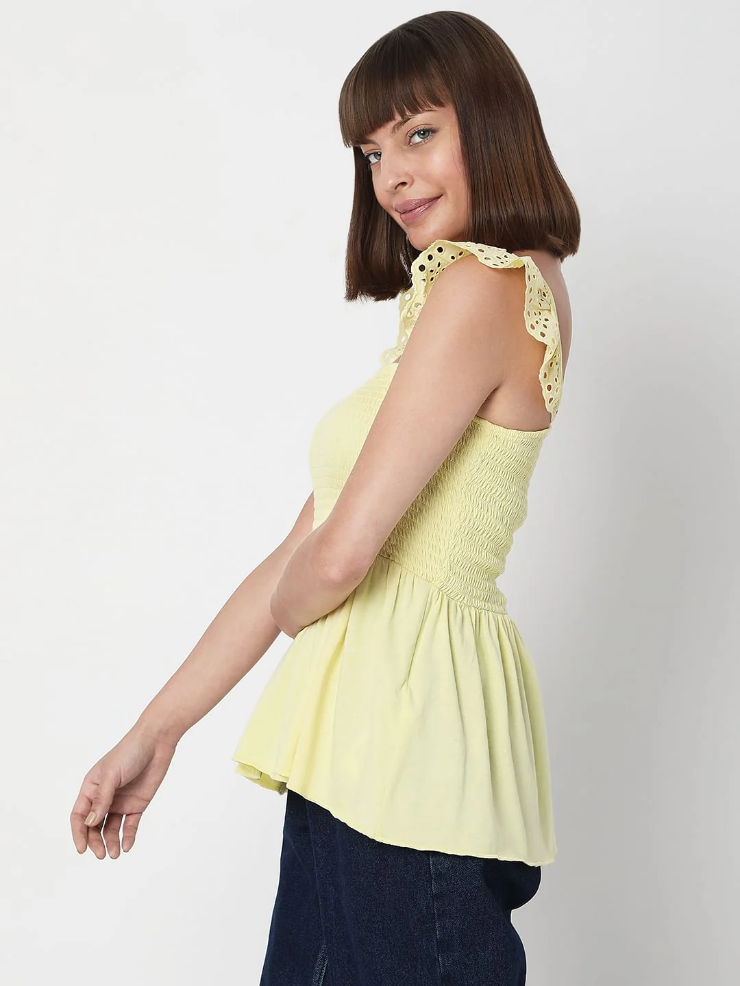 Yellow Smocked Top - Image 3