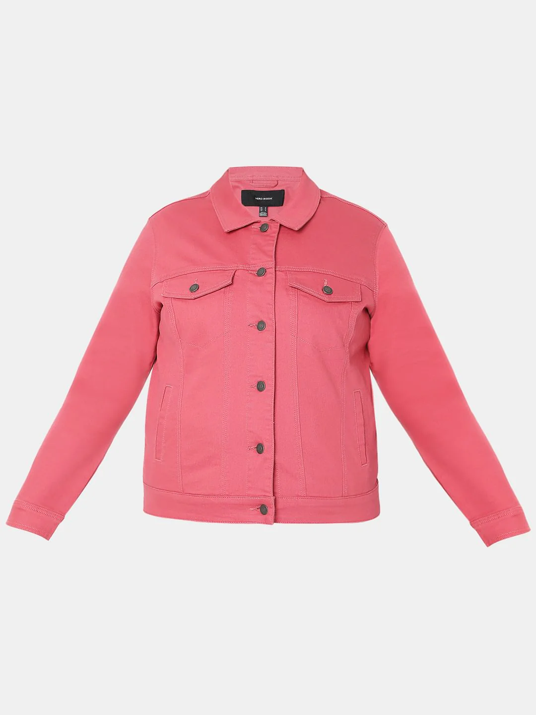 Curve Pink Denim Jacket - Image 7