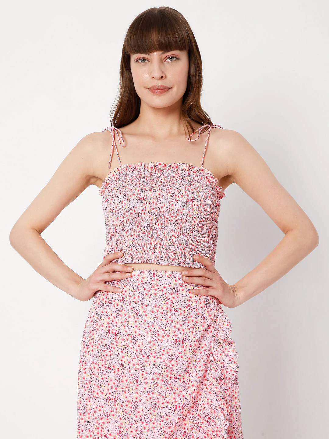 Pink Floral Co-Ord Top - Image 2