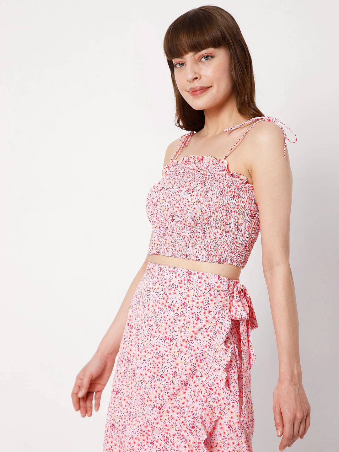 Pink Floral Co-Ord Top - Image 3