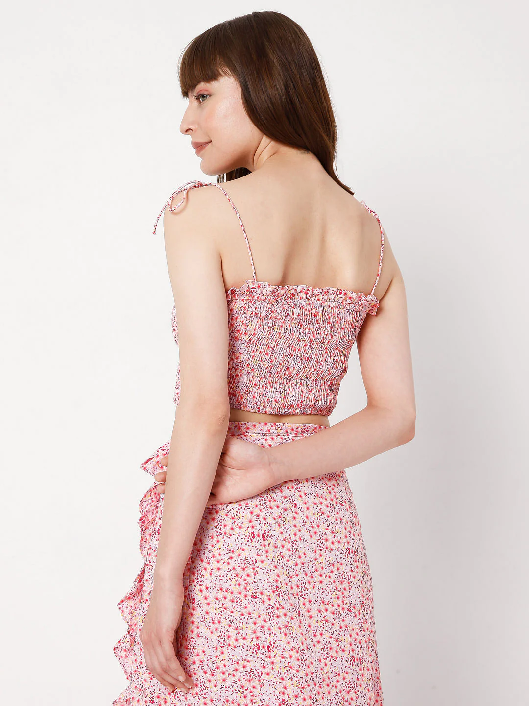 Pink Floral Co-Ord Top - Image 4