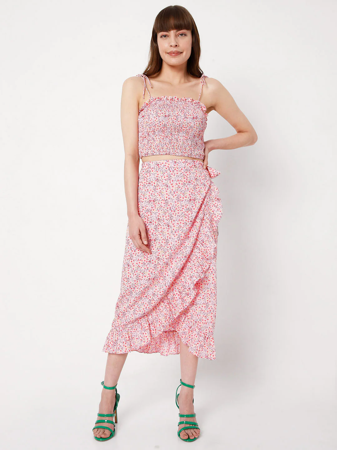 Pink Floral Co-Ord Top - Image 5