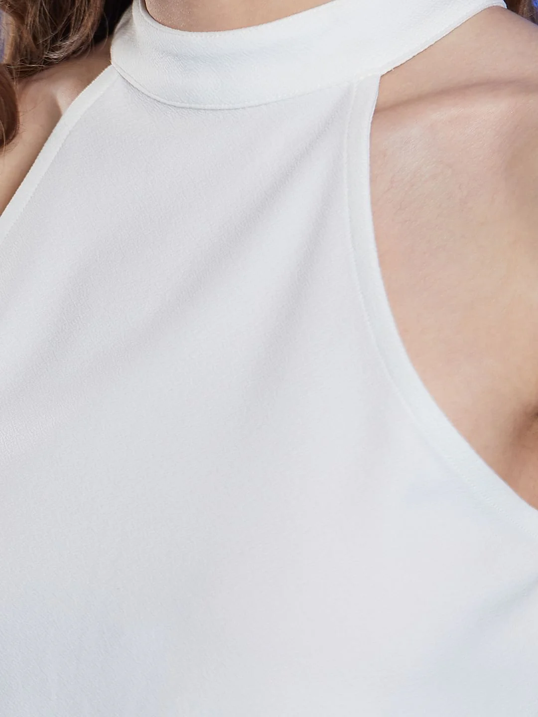 Marquee White Halter Neck Top - Image 8