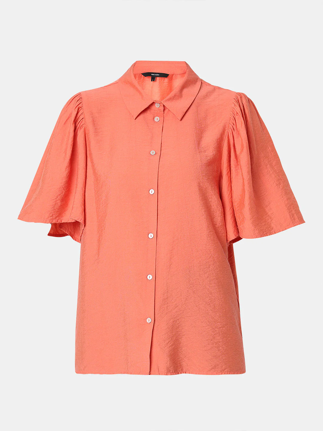 Orange Flared Sleeves Shirt - Image 7